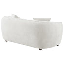 Coaster Furniture Aleisha 503065 Fabric Upholstered Loveseat - Sand IMAGE 3
