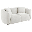  Coaster Furniture Aleisha 503065 Fabric Upholstered Loveseat - Sand IMAGE 9