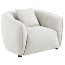  Coaster Furniture Aleisha 503066 Fabric Upholstered Accent Chair - Sand IMAGE 5