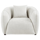  Coaster Furniture Aleisha 503066 Fabric Upholstered Accent Chair - Sand IMAGE 8