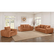 Coaster Furniture Burnett 504952 Chenille Upholstered Wide Arm Loveseat - Burnt Orange IMAGE 7
