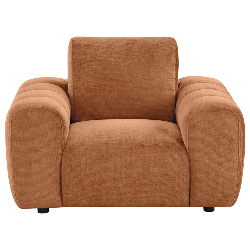  Coaster Furniture Burnett 504953 Chenille Upholstered Accent Chair - Burnt Orange IMAGE 5