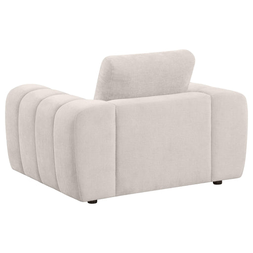  Coaster Furniture Burnett 504957 Chenille Upholstered Accent Chair - Ivory IMAGE 2