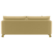  Coaster Furniture Corliss 508824 Upholstered Curved Track Arm Sofa - Camel IMAGE 7