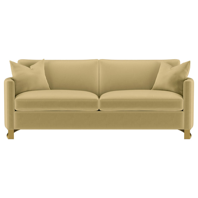  Coaster Furniture Corliss 508824 Upholstered Curved Track Arm Sofa - Camel IMAGE 8