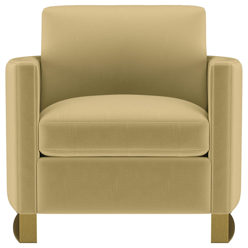  Coaster Furniture Corliss 508826 Upholstered Curved Track Arm Chair - Camel IMAGE 7