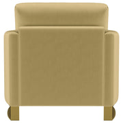  Coaster Furniture Corliss 508826 Upholstered Curved Track Arm Chair - Camel IMAGE 8