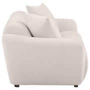  Coaster Furniture Destino 509302 Chenille Upholstered Splayed Arm Loveseat - Greige IMAGE 9