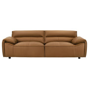  Coaster Furniture Buxton 509501 Top Grain Leather Upholstered Sofa - Orange IMAGE 7