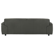  Coaster Furniture Buxton 509504 Top Grain Leather Upholstered Sofa - Graphite IMAGE 8