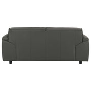 Coaster Furniture Buxton 509505 Top Grain Leather Upholstered Loveseat - Graphite IMAGE 8