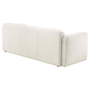  Coaster Furniture Dorset 509811 Fabric Upholstered Round Track Arm Sofa - White IMAGE 12
