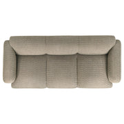  Coaster Furniture Dorset 509814 Fabric Upholstered Round Track Arm Sofa - Brown IMAGE 6