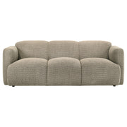  Coaster Furniture Dorset 509814 Fabric Upholstered Round Track Arm Sofa - Brown IMAGE 7