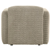  Coaster Furniture Dorset 509816 Fabric Upholstered Round Track Arm Accent Chair - Brown IMAGE 8