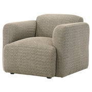  Coaster Furniture Dorset 509816 Fabric Upholstered Round Track Arm Accent Chair - Brown IMAGE 9