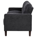  Coaster Furniture Bowen II 509981 Fabric Upholstered Track Arm Sofa - Steel Grey IMAGE 2