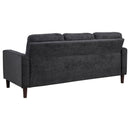  Coaster Furniture Bowen II 509981 Fabric Upholstered Track Arm Sofa - Steel Grey IMAGE 4