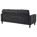  Coaster Furniture Bowen II 509981 Fabric Upholstered Track Arm Sofa - Steel Grey IMAGE 6