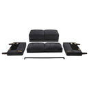  Coaster Furniture Bowen II 509981 Fabric Upholstered Track Arm Sofa - Steel Grey IMAGE 7