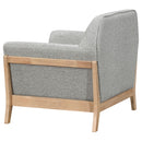  Coaster Furniture Vaughn 511073 Fabric Upholstered Flared Arm Accent Chair - Grey IMAGE 6