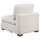  Coaster Furniture Lakeview 551461 Upholstered Armless Chair - Ivory IMAGE 2