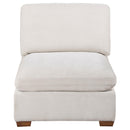 Coaster Furniture Lakeview 551461 Upholstered Armless Chair - Ivory IMAGE 5
