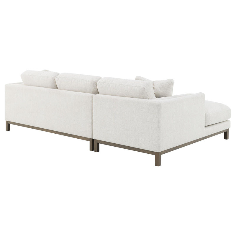  Coaster Furniture Geneva 551777 Boucle Upholstered Sectional Chaise Sofa - Sand IMAGE 15