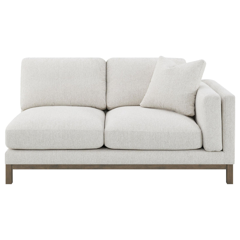  Coaster Furniture Geneva 551777 Boucle Upholstered Sectional Chaise Sofa - Sand IMAGE 6