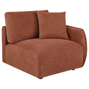  Coaster Furniture Elysia 551894RAF Chenille Upholstered Modular RAF Chair - Coral IMAGE 1
