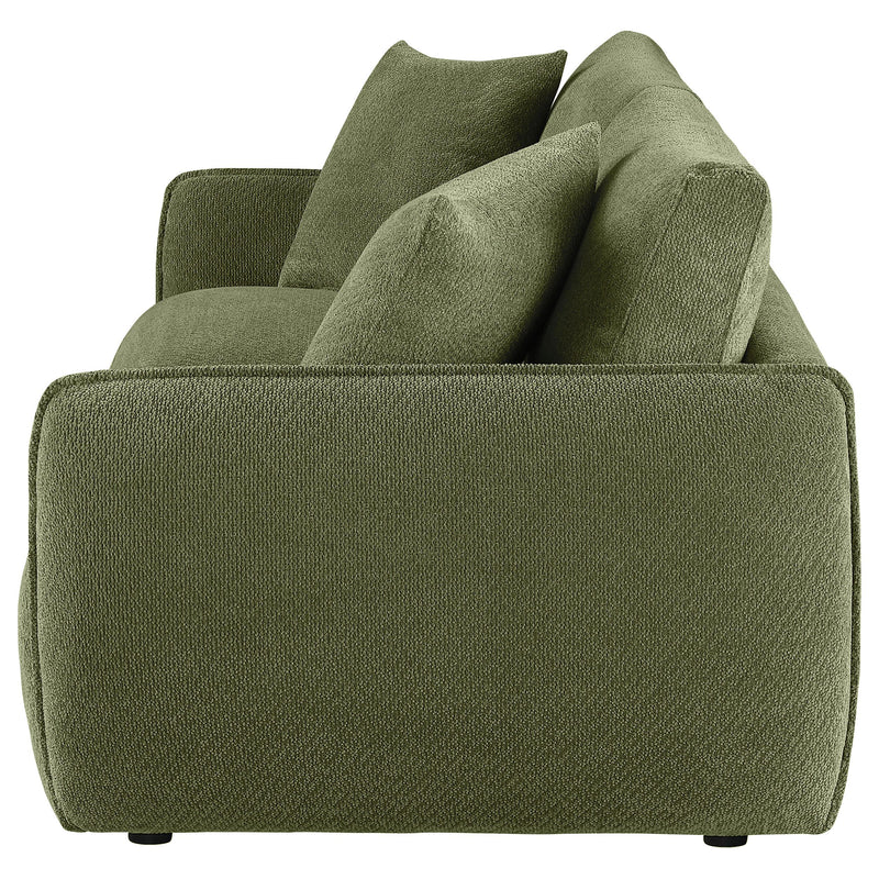  Coaster Furniture Elysia 551895-LOVE Chenille Upholstered Modular Lounge Loveseat - Green IMAGE 4