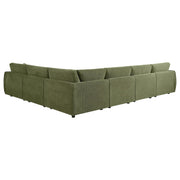  Coaster Furniture Elysia 551895-SET 6-piece Chenille Upholstered Modular Sectional Sofa - Green IMAGE 5