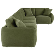  Coaster Furniture Elysia 551895-SET 6-piece Chenille Upholstered Modular Sectional Sofa - Green IMAGE 9