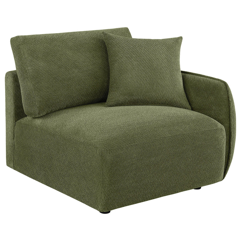  Coaster Furniture Elysia 551895-SETA 5-piece Chenille Upholstered Modular Sectional Sofa - Green IMAGE 10