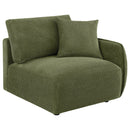  Coaster Furniture Elysia 551895-SETA 5-piece Chenille Upholstered Modular Sectional Sofa - Green IMAGE 10
