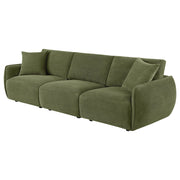  Coaster Furniture Elysia 551895-SOFA Chenille Upholstered Modular Lounge Sofa - Green IMAGE 2