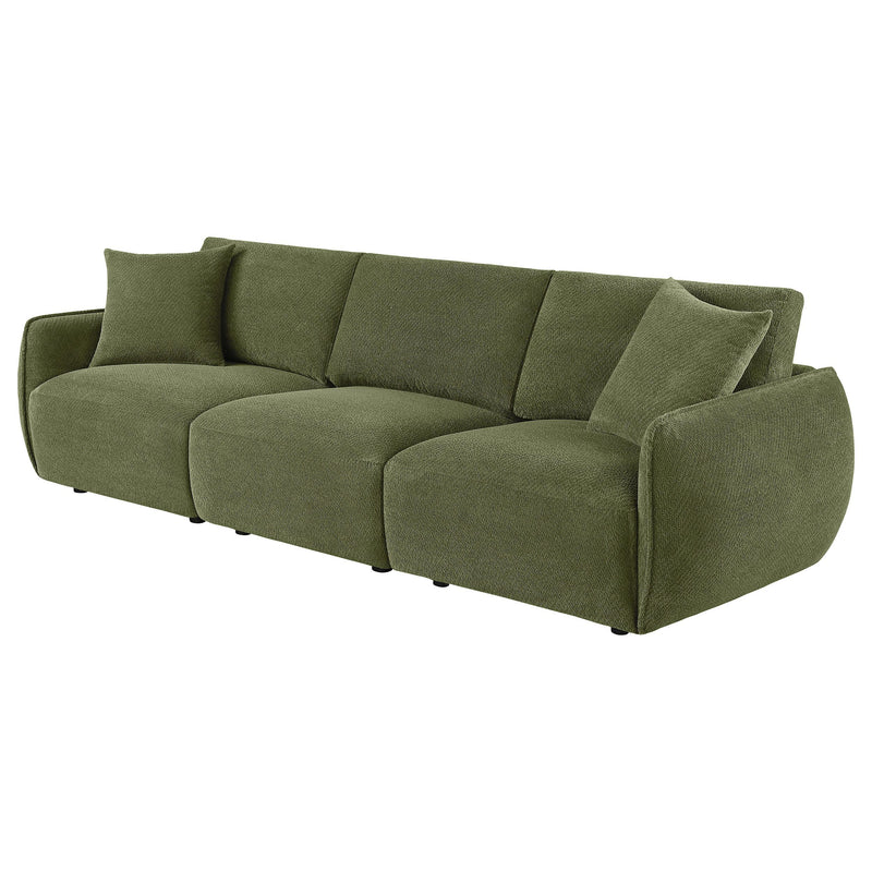  Coaster Furniture Elysia 551895-SOFA Chenille Upholstered Modular Lounge Sofa - Green IMAGE 2