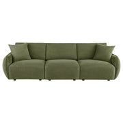  Coaster Furniture Elysia 551895-SOFA Chenille Upholstered Modular Lounge Sofa - Green IMAGE 4