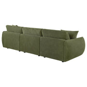  Coaster Furniture Elysia 551895-SOFA Chenille Upholstered Modular Lounge Sofa - Green IMAGE 8