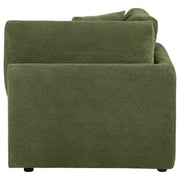 Coaster Furniture Elysia 551896 Chenille Upholstered Modular Corner Chair - Green IMAGE 6