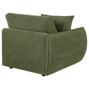  Coaster Furniture Elysia 551898LAF Chenille Upholstered Modular LAF Chair - Green IMAGE 5