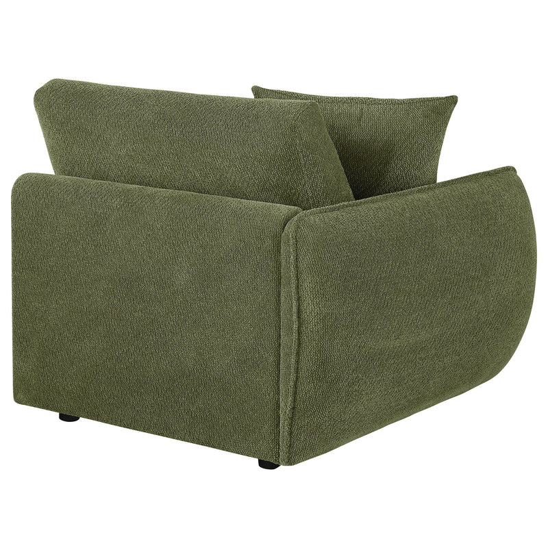  Coaster Furniture Elysia 551898LAF Chenille Upholstered Modular LAF Chair - Green IMAGE 5