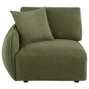  Coaster Furniture Elysia 551898LAF Chenille Upholstered Modular LAF Chair - Green IMAGE 7