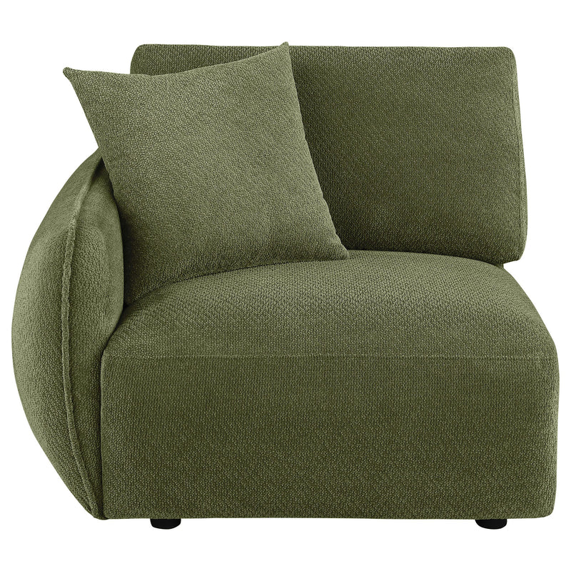  Coaster Furniture Elysia 551898LAF Chenille Upholstered Modular LAF Chair - Green IMAGE 7