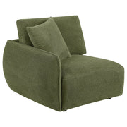  Coaster Furniture Elysia 551898LAF Chenille Upholstered Modular LAF Chair - Green IMAGE 8