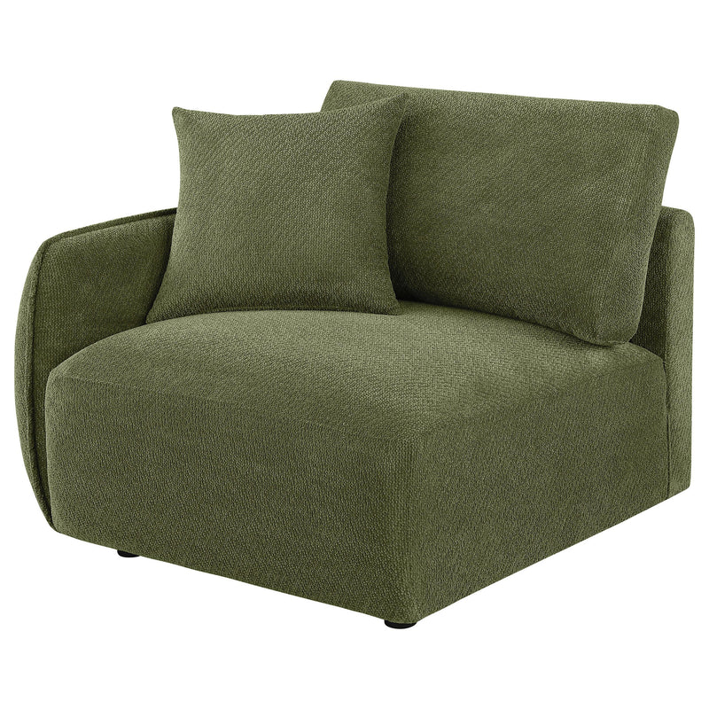  Coaster Furniture Elysia 551898LAF Chenille Upholstered Modular LAF Chair - Green IMAGE 9