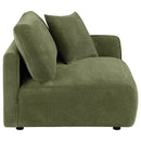  Coaster Furniture Elysia 551898RAF Chenille Upholstered Modular RAF Chair - Green IMAGE 1