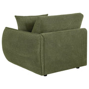  Coaster Furniture Elysia 551898RAF Chenille Upholstered Modular RAF Chair - Green IMAGE 4