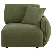  Coaster Furniture Elysia 551898RAF Chenille Upholstered Modular RAF Chair - Green IMAGE 5