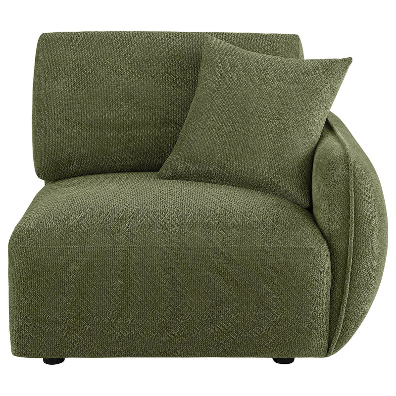 Coaster Furniture Elysia 551898RAF Chenille Upholstered Modular RAF Chair - Green IMAGE 5